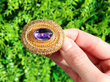 Victorian Gold Paste Brooch outside