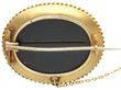 Victorian Gold Paste Brooch reverse