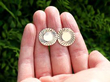 yellow gold cufflinks outside