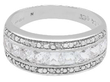 white topaz eternity ring with diamonds