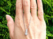 diamond three stone pendant outside