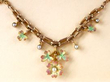 Pearl and Enamel Yellow Gold Necklace