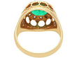 Antique Gold and Emerald Ring close up