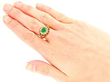 Antique Gold and Emerald Ring wearing