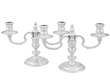 Silver Candelabra with 2 Arms