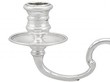close up of Silver Candelabra with 2 Arms