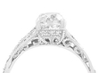 Contemporary Diamond Solitaire Ring