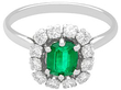 vintage cocktail ring in white gold