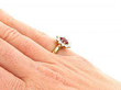 Vintage Ruby Ring with Diamonds 