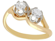 Two Stone Diamond Twist Ring
