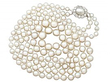 Double strand pearl necklace with clasp