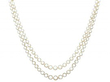 Double strand pearl necklace with clasp
