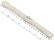 Double strand pearl necklace with clasp size