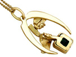 Vintage Emerald Pendant in Gold UK