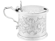 Antique Mustard Pot in Sterling Silver