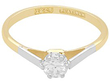 1950s Round Cut Solitaire in Yellow Gold