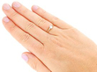 1950s Round Cut Solitaire in 18ct Yellow Gold Wearing