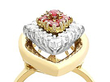 Ruby and Gold Dress Ring setting