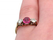 Ruby and Diamond Ring 18ct Yellow Gold