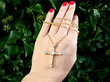 Diamond Cross Pendant Outside 
