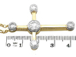 Yellow Gold and Diamond Cross Pendant Card