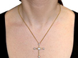 Diamond Pendant Being Worn