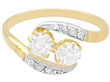Yellow Gold and Diamond Twist Ring