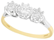 vintage diamond trilogy ring