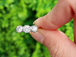 vintage diamond trilogy ring outside