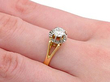 French Solitaire Ring Wearing