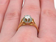 French Solitaire Ring Wearing