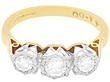 Vintage Three Stone Diamond Ring