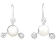 Vintage Pearl Earrings Screw Back