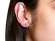 Vintage Pearl Earrings Screw Back Wearing 