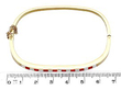 Vintage Gold Ruby Bangle