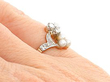 Antique Pearl and Diamond Dress Ring Wearing