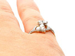 Antique Pearl and Diamond Dress Ring Wearing