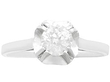 1920s White Gold Diamond Engagement Ring for Sale