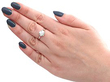 1920s White Gold Diamond Engagement Ring Wearing