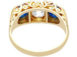 Sapphire Diamond Gold Dress Ring