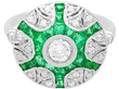 unusual emerald ring for sale