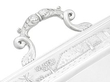 Indian Silver Tray Close Up Handle