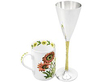 Vintage Champagne Flutes in Sterling Silver