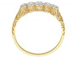 Antique 1920s Five Stone Diamond Cocktail Ring