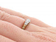 Antique 1920s Five Stone Diamond Ring Wearing Hand