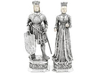 Duke and Duchess Antique Silver Figurines
