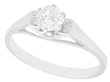 vintage 18ct white gold solitaire ring