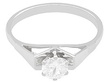 vintage 18ct white gold solitaire ring UK
