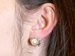 Pearl and Diamond Earring and Necklace Set Wearing