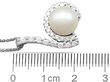 Pearl and Diamond Earring and Necklace Set